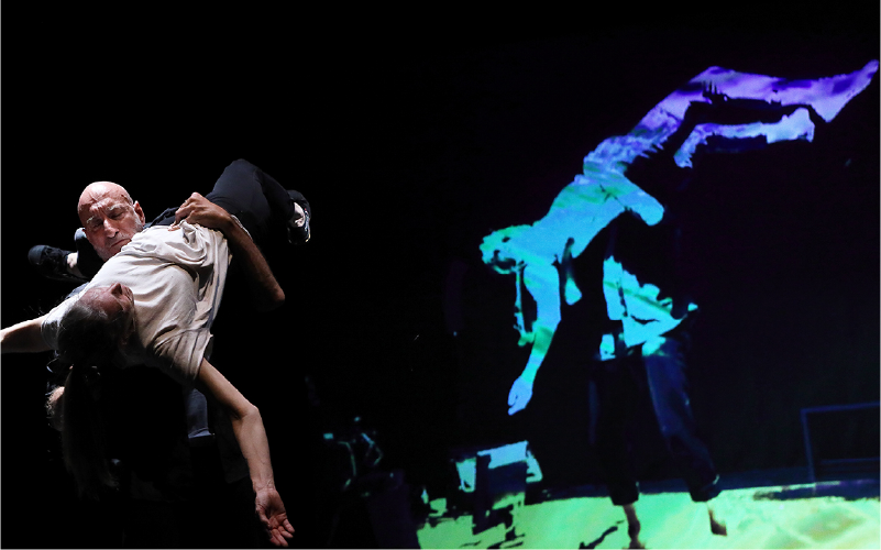 Foto di danzatori del workshop di improvvisazione e movimento di Corpsismossi per PerserVisioni 19